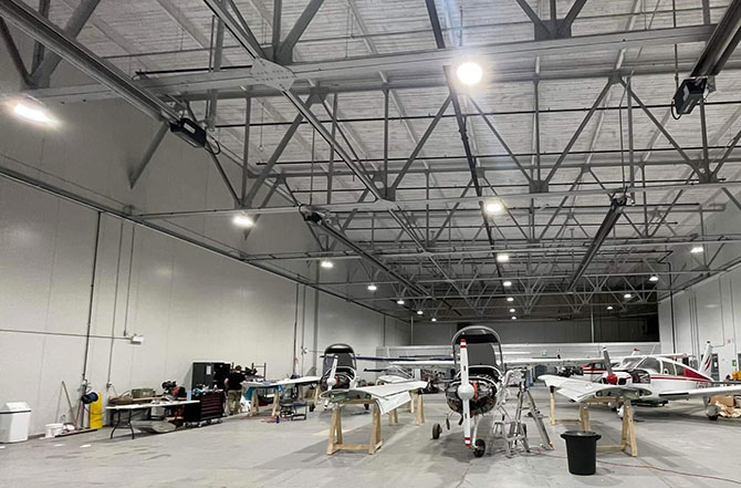 inside hanger